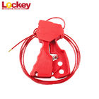 Multipurpose Steel Wire Cable Lockout Device , Adjustable Cable Lock For Locking Valves