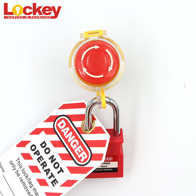 Lockey ηλεκτρικό διακοπτών κουμπί στάσεων έκτακτης ανάγκης ασφάλειας ανταπεργίας διαφανές